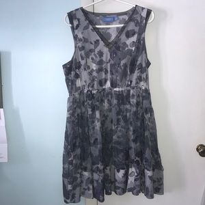 Gray floral sundress
